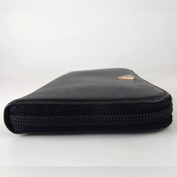 PRADA Saffiano Leather Long Zip Around Wallet 😍🖤 - Picture 8 of 16